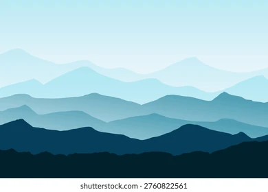 Silhouette Pegunungan
